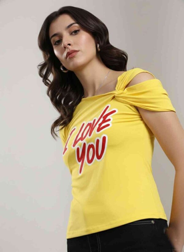 Cut Out Detail Fitted Top